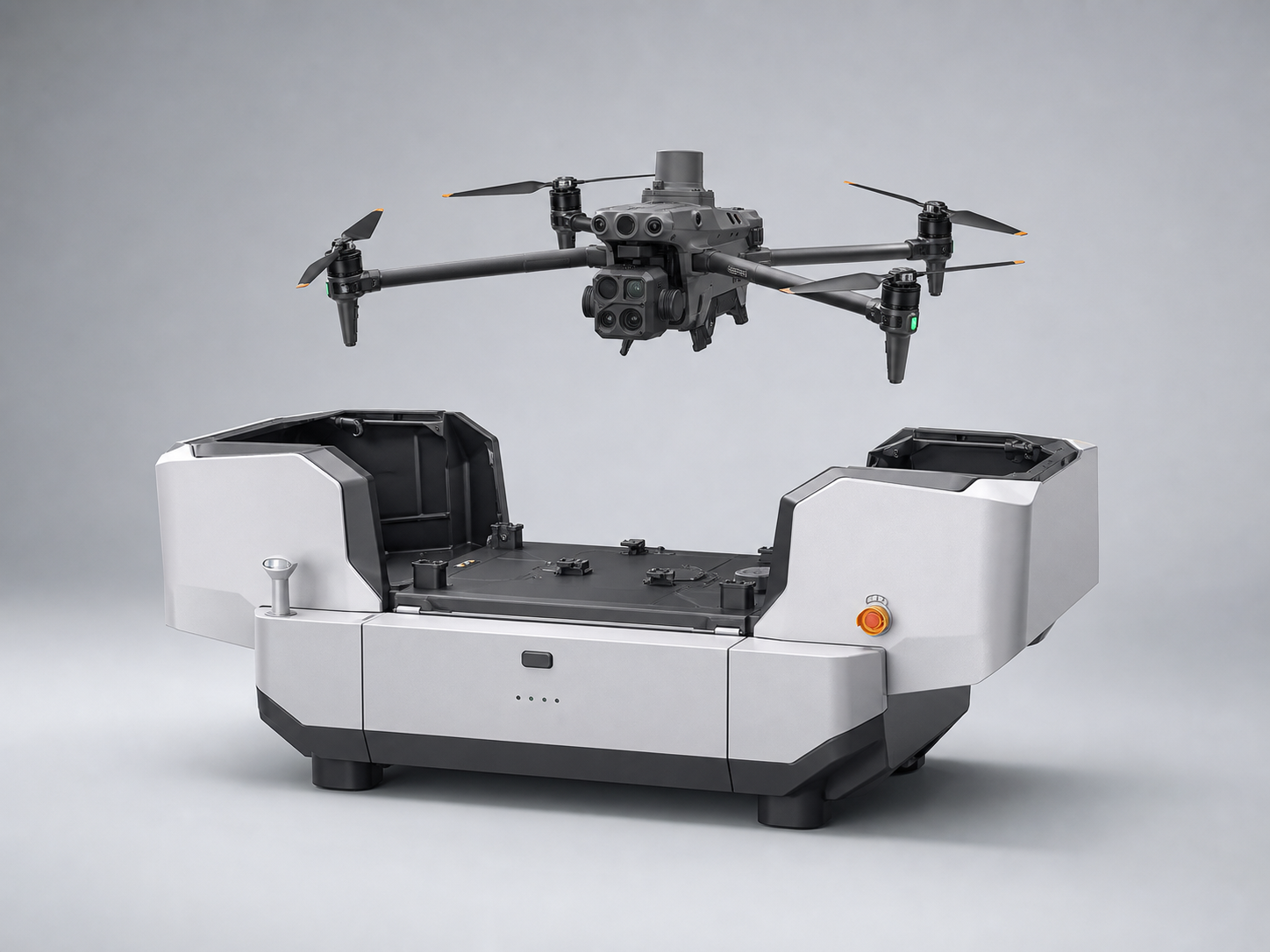 DJI Matrice 4D with Dock 3 automated drone product image for fixed site remote inspection and scheduled patrol